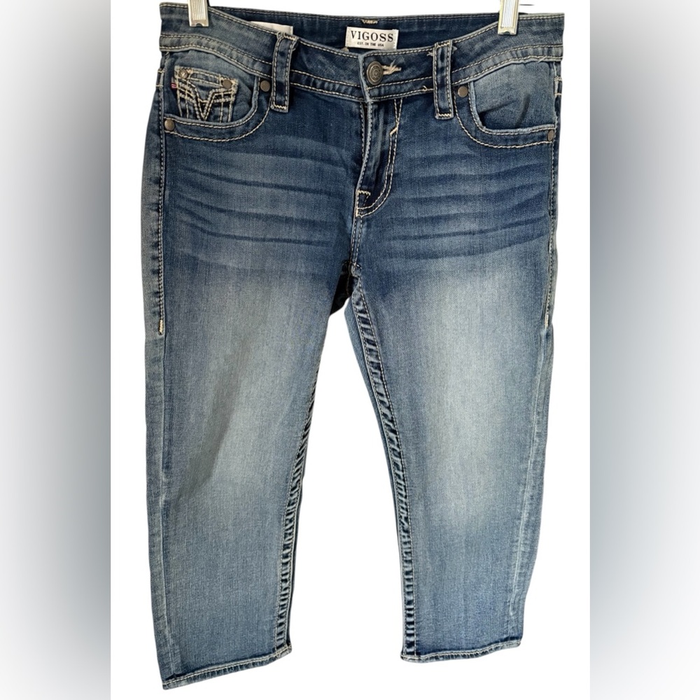 Vigoss Blue Denim Capri Jeans Size 2